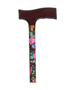 DMI Lightweight Aluminum Walking Cane with Derby-Top Handle, Floral - $20.95