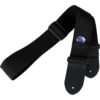 Protec Guitar Strap with Leather Ends and Pick Pocket, Black Nylon Strap (Black) - $60.95