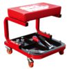 Torin Big Red Rolling Creeper Garage/Shop Seat: Padded Mechanic Stool with Tool Tray, Red - $90.95