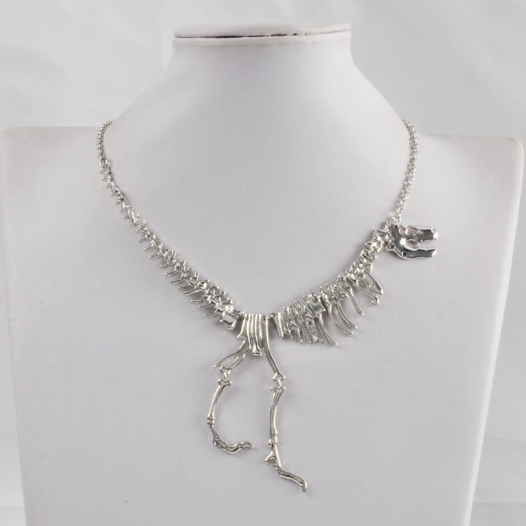 Jane Stone Dinosaur Vintage Necklace Short Collar Fashion Costume Jewelry for Women Teens … Silver - $17.95