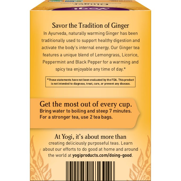 Yogi Tea - Ginger - Supports Healthy Digestion - 6 Pack, 96 Tea Bags Total - $29.95