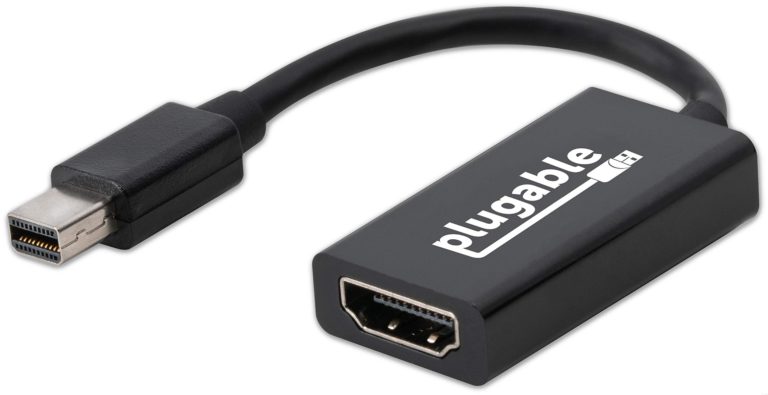 Plugable Active Mini DisplayPort to HDMI 2.0 Adapter (Supports displays up to 4k / UHD / 3840x2160@60Hz) Mini (Thunderbolt 2) - $23.95