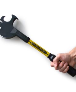 Off Grid Tools Trucker's Friend Demolition & Multitool Combines a Axe, Hammer, Pry bar Yellow Handle 12 71zb00bhwwL