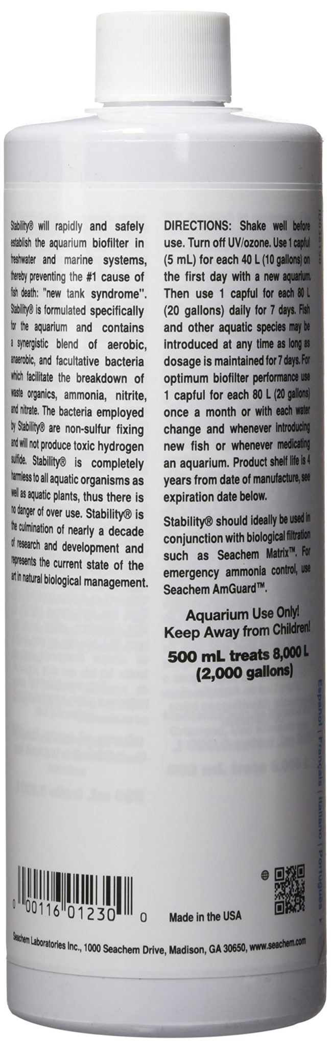 Seachem Stability 500ml - $19.95