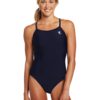TYR Sport Women's Solid Diamondback Swimsuit 36 Navy - $13.95