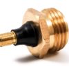 Camco Heavy Duty Brass Blow Out Plug - Helps Clear the Water Lines in Your RV During Winterization and Dewinterization (36153) Brass with Schrader Valve - $8.95