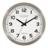 La Crosse Technology 16 Inch Stainless Steel Atomic Clock - White Dial 16" Metal Frame 16" - $55.95