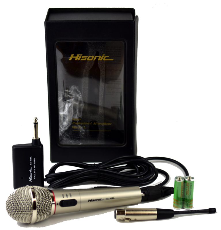Hisonic HS308L Portable Wireless and Wired 2 in 1 Microphone for Home and Stage Use - $22.95