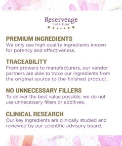 Reserveage - Collagen Replenish Caps, Supports Natural Collagen Production, Hydration, and the Reduction of Wrinkles and Fine Lines with Hyaluronic Acid and Vitamin C, Gluten Free, 120 Capsules - $77.95