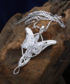 Eove Sterling Silver Arwen Evenstar Pendant Necklace Elvish Jewelry - $88.95