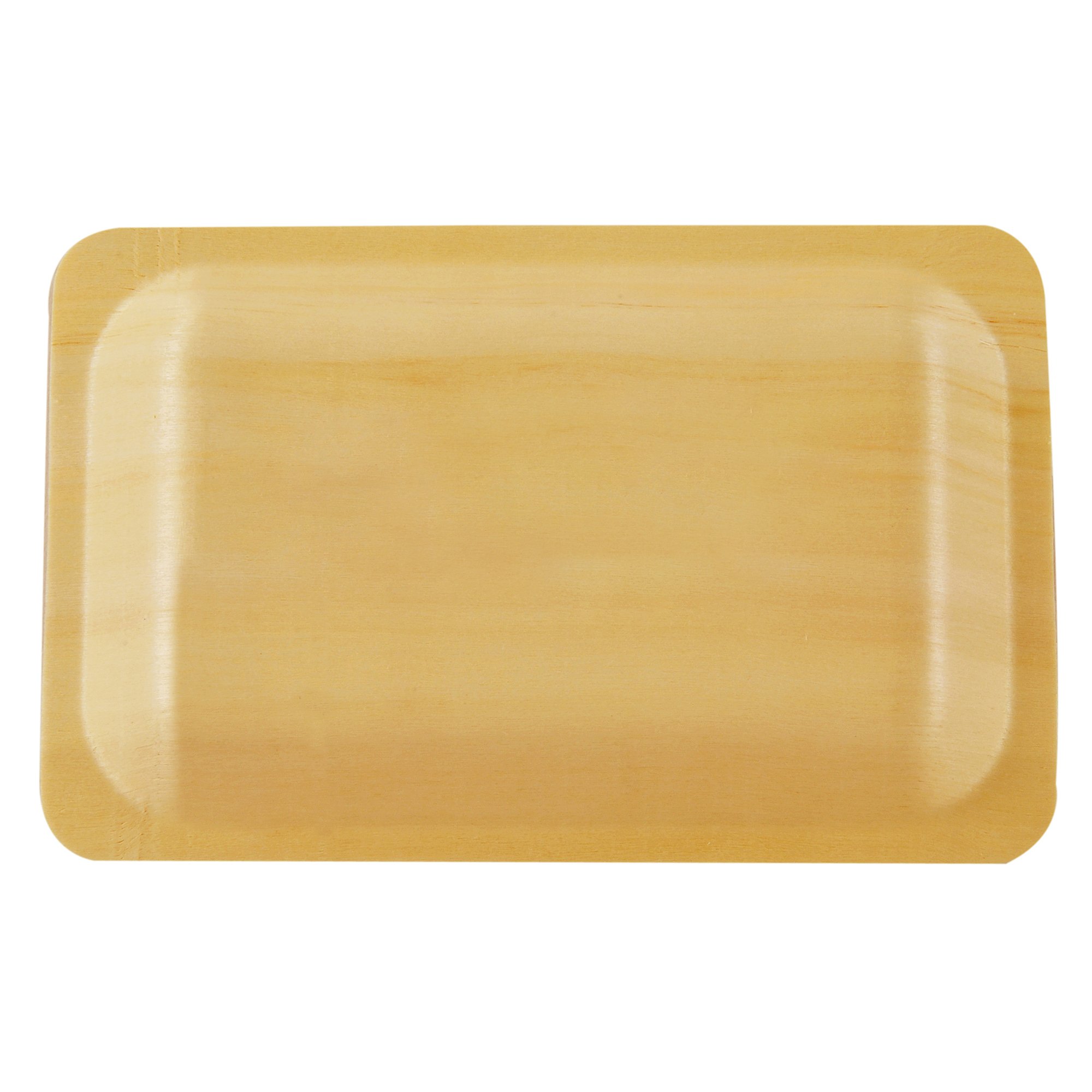 Perfect Stix Perfectware 750ct Wooden Disposable Rectangular Plates, 7