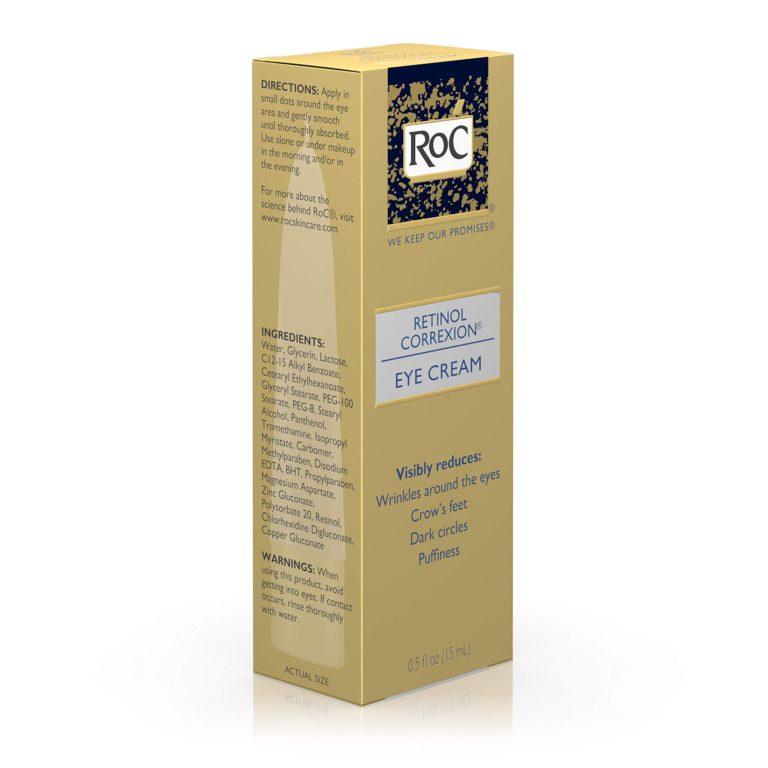 RoC Retinol Correxion Anti-Aging Eye Cream Treatment for Wrinkles, Crows Feet, Dark Circles, and Puffiness.5 fl. oz Pack of 1 - $20.95