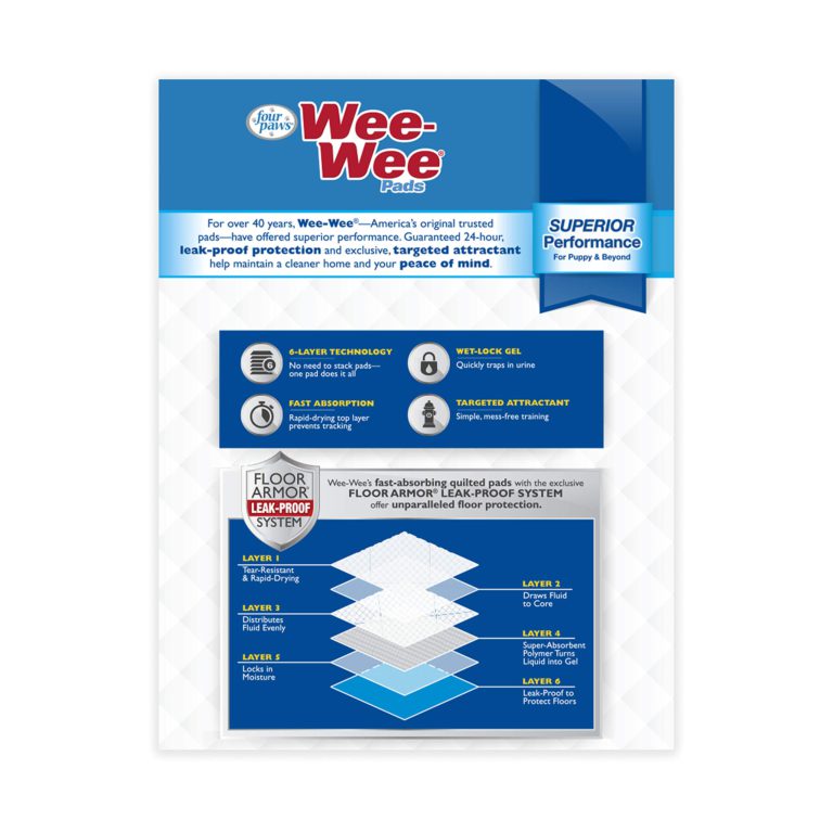 Four Paws Wee-Wee Absorbent Pads for Dogs Regular 7 Ct - $11.95