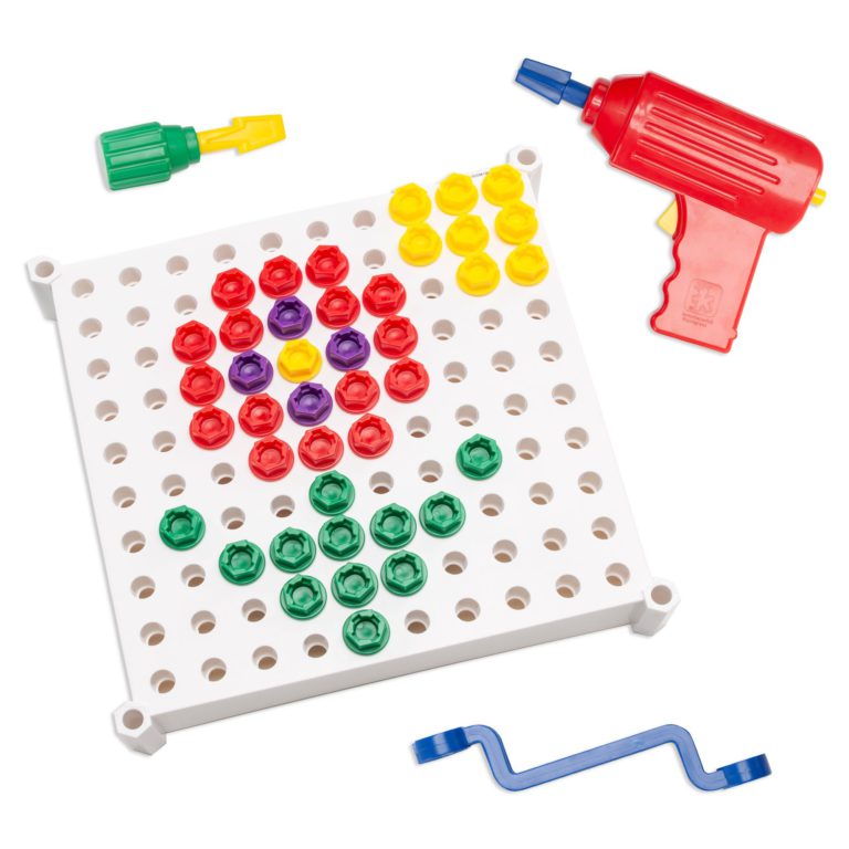 Educational Insights Design & Drill Activity Center: 146 Piece—Build & Learn, Fine Motor Skills & STEM Learning with Toy Drill Original - $38.95