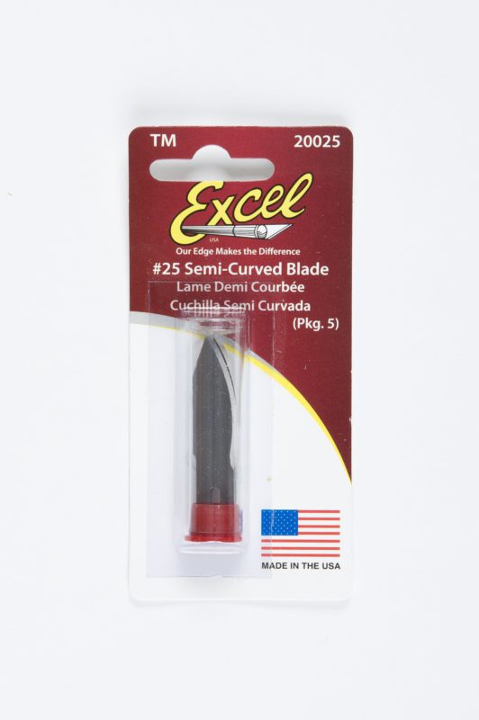 Excel Blades #25 Contoured Blade, 5 Pack, American Made Replacement Hobby Blades - $10.95