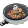 Aroma Housewares ASP-137 3-Quart/10-inch 3-in-1 Super Pot with Grill Plate, White/Black - $29.95