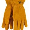 G & F 5013M JustForKids Kids Genuine Leather Work Gloves, Kids Garden Gloves, 4-6 Years Old Brown Cowhide Leather - $28.95