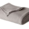 Cotton Craft - 100% Soft Premium Cotton Thermal Blanket - Full/Queen Grey - Snuggle in these Super Soft Cozy Cotton Blankets - Perfect for Layering any Bed - Provides Comfort and Warmth for years Full-Queen - $80.95