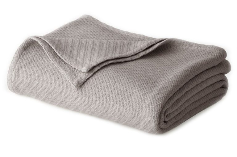 Cotton Craft - 100% Soft Premium Cotton Thermal Blanket - Full/Queen Grey - Snuggle in these Super Soft Cozy Cotton Blankets - Perfect for Layering any Bed - Provides Comfort and Warmth for years Full-Queen - $31.95