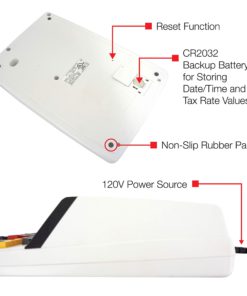 Sharp EL-1197PIII Heavy Duty Color Printing Calculator with Clock and Calendar 10 81AcPR1A1eL