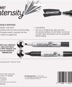 BIC Intensity Advanced Dry Erase Marker, Tank Style, Chisel Tip, Assorted Colors, 12-Count 1 Pack (12 Count) - $19.95