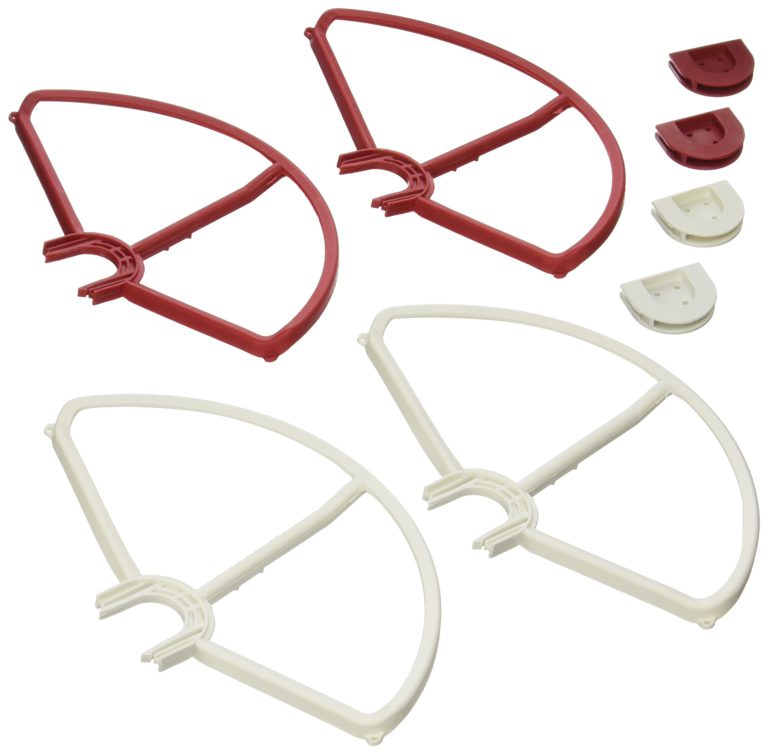 SummitLink Snap On/off Prop Guards 2x Red 2x White for DJI Phantom 1 2 3 Quick Connect Tool Free Also Fit on Phantom 3 Standard - $18.95