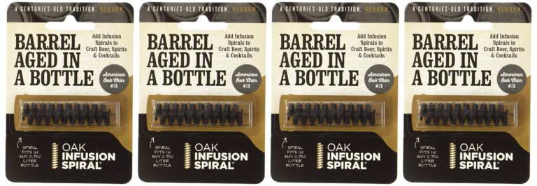 4 Pack - Barrel Aged in a Bottle Oak Infusion Spiral - Barrel Age Whiskey Gin Rum Wine Beer Brown - $21.95