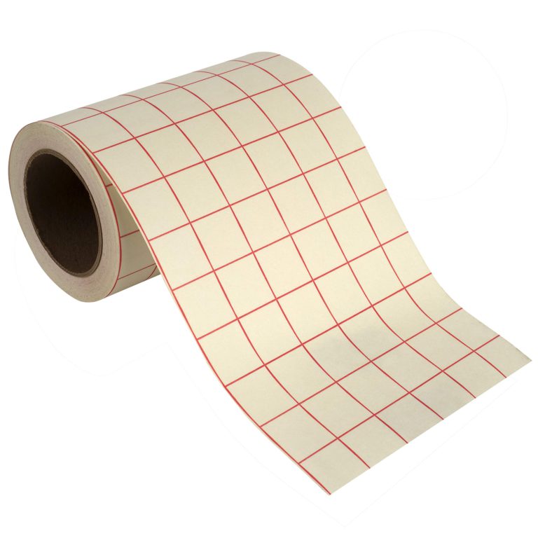 Angel Crafts Transfer Paper Tape: Craft Transfer Tape for Vinyl Application with Red Grid Lines - Self Adhesive Transfer Paper Roll Compatible with Cricut, Silhouette Cameo - 6 Inch by 50 Feet, White 1 Pack - $27.95