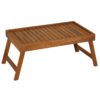 Bare Decor Coco Bed Tray Table in Solid Wood, Teak - $13.95