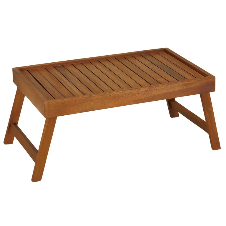 Bare Decor Coco Bed Tray Table in Solid Wood, Teak - $72.95