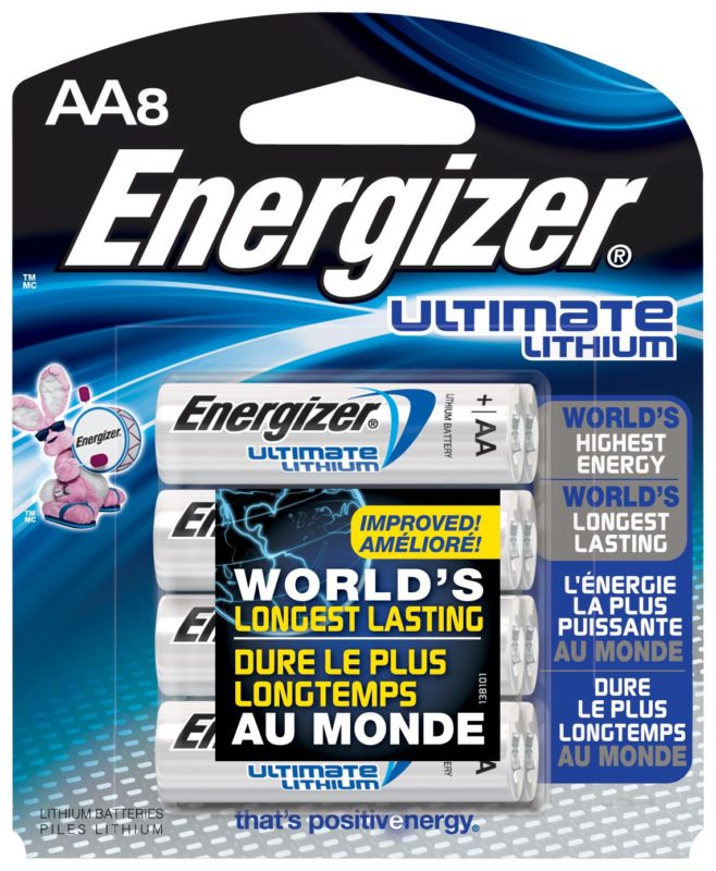 Energizer L91BP-8 Ultimate Lithium AA Batteries (8-Pack) - $18.95