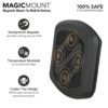SCOSCHE MAGWSM2 MagicMount Universal Magnetic Phone/GPS Suction Cup Mount for the Car, Home or Office Window/Dash - $13.95
