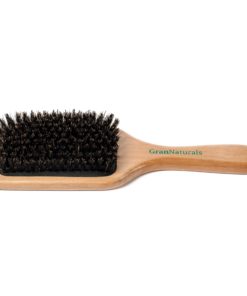 GranNaturals Boar Bristle Hair Brush for Women and Men - Natural Wooden Large Flat Square Paddle Hairbrush - For Thick, Fine, Thin, Wavy, Straight, Long, or Short Hair - $18.95