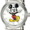 Disney Men's Mickey Mouse Arm Hand Watch Silver - $14.95