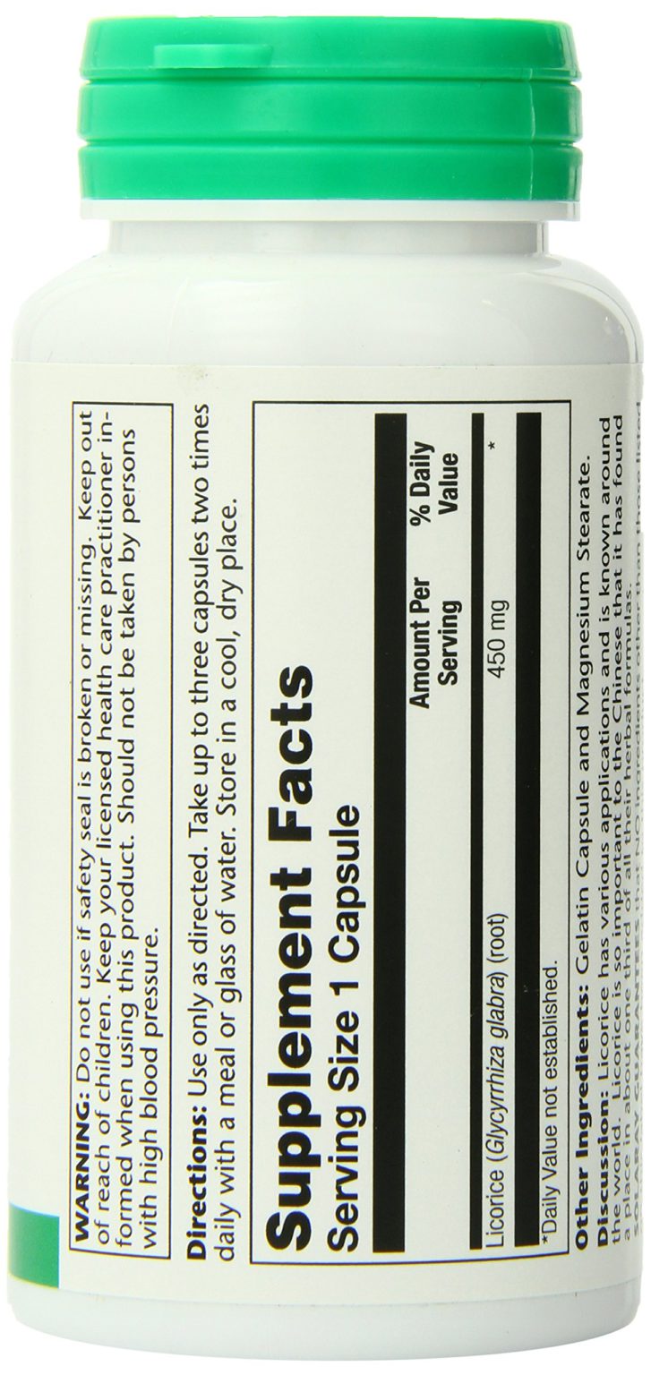 Solaray Licorice Root Capsules, 450 mg, 100 Count - $13.95