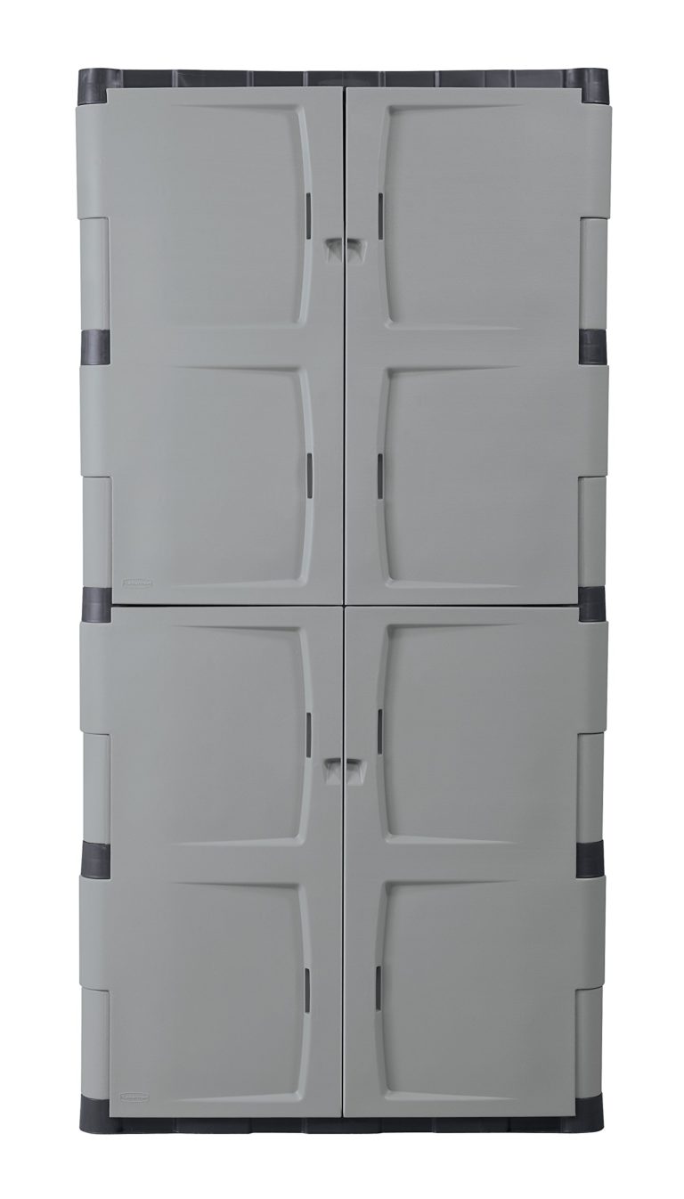 Rubbermaid 72-Inch Four-Shelf Double-Door Resin Storage Cabinet (FG708300MICHR) Large Vertical - $288.95