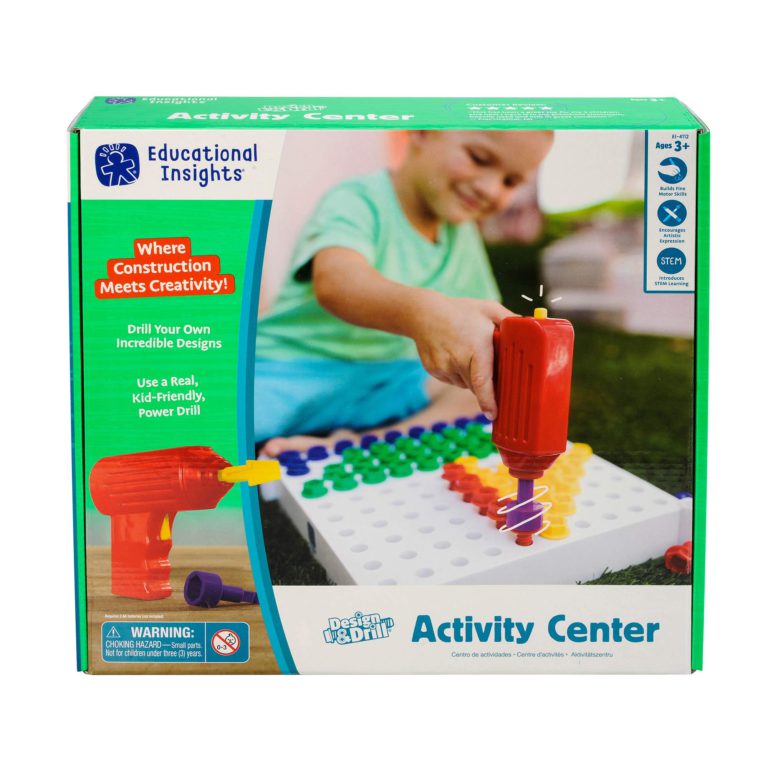 Educational Insights Design & Drill Activity Center: 146 Piece—Build & Learn, Fine Motor Skills & STEM Learning with Toy Drill Original - $38.95