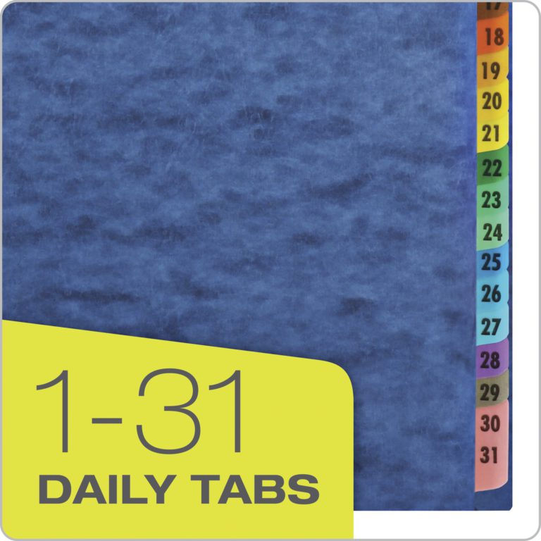 Pendaflex Expanding Desk File, Daily (1–31), Letter Size, Blue, Each (11013) Black - $23.95