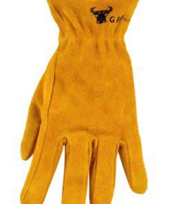 G & F 5013M JustForKids Kids Genuine Leather Work Gloves, Kids Garden Gloves, 4-6 Years Old Brown Cowhide Leather - $11.95