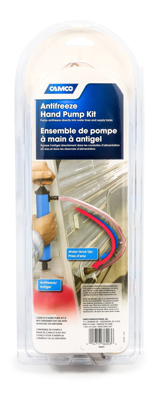 Camco Antifreeze Hand Pump Kit- Pumps Antifreeze Directly Into the RV Waterlines and Supply Tanks, Makes Winterizing Simple and Easier (36003) EA - $19.95