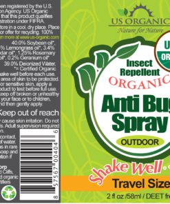 US Organic Mosquito Repellent Anti Bug Outdoor Pump Sprays, 2 Ounces Travel Size, with USDA Certification and Cruelty Free, Proven Results by Lab Testing, 2 Value Pack 2 fl. Ounces - $19.95
