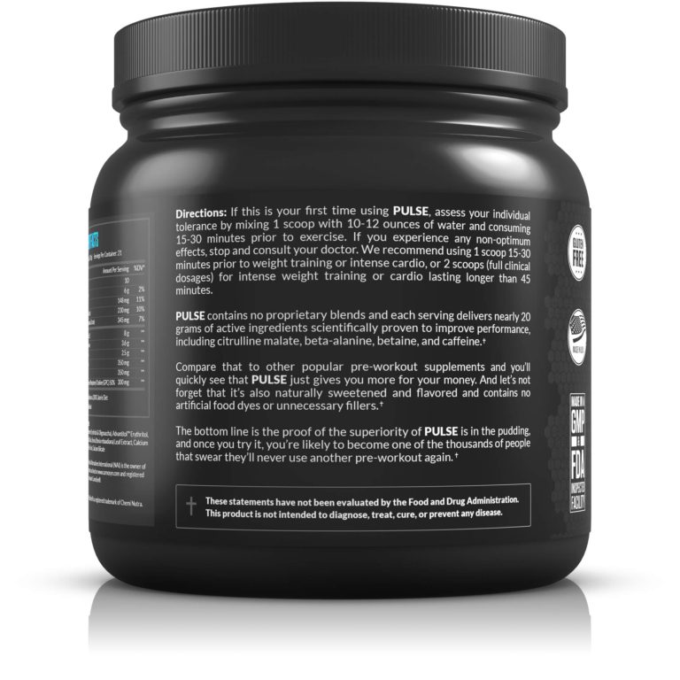 Legion Pulse Pre Workout Supplement - All Natural Nitric Oxide Preworkout Drink to Boost Energy & Endurance. Creatine Free, Naturally Sweetened & Flavored, Safe & Healthy. Fruit Punch, 21 Servings - $41.95