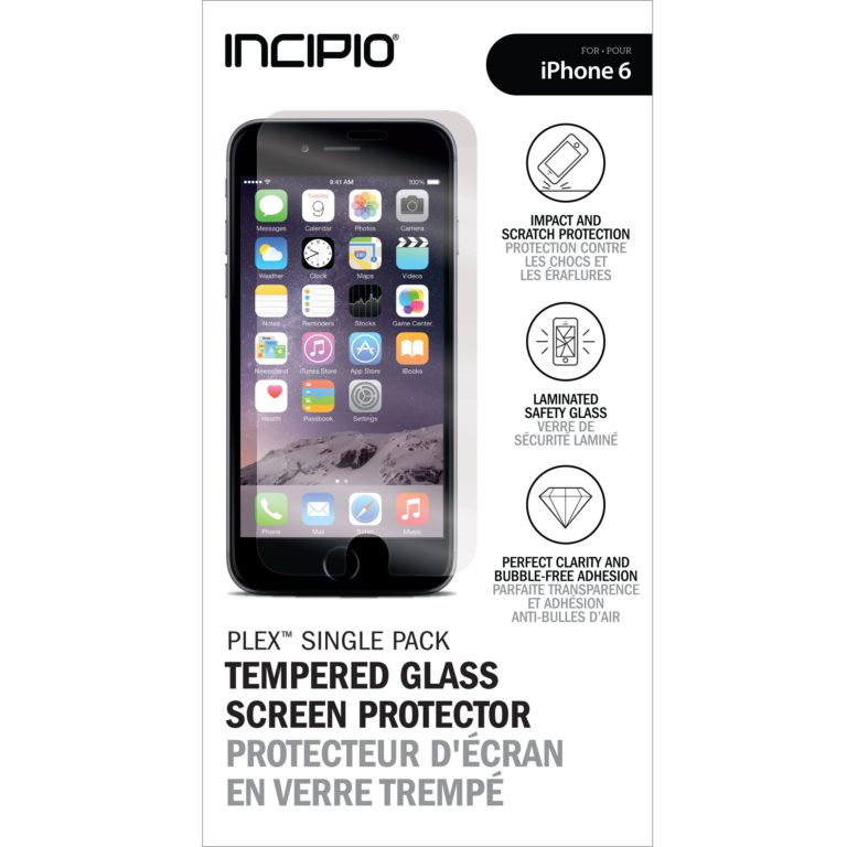Incipio PLEX Tempered Glass Screen Protector fits both iPhone 6 and iPhone 6S - Clear - $13.95