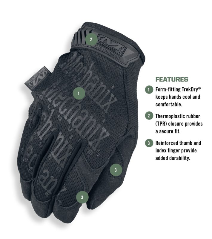 Mechanix Wear - Original Covert Tactical Gloves (Small, Black) Small - $29.95