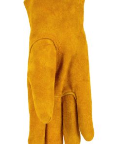 G & F 5013M JustForKids Kids Genuine Leather Work Gloves, Kids Garden Gloves, 4-6 Years Old Brown Cowhide Leather - $11.95