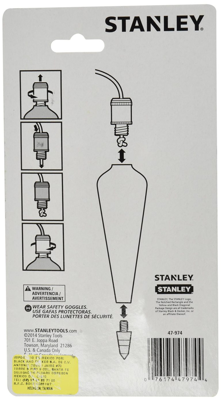 Stanley 47-974 16 oz Brass Plumb Bob - $20.95