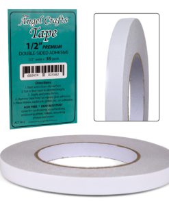 Angel Crafts Acid Free Double Sided Tape: Easy Tear Two Sided Glue Adhesive Tape, Double-Sided Tape for Scrapbook and Card Making - 1 Roll, 1/2 inch x 55 Yards x .09mm 1 Pack - $15.95