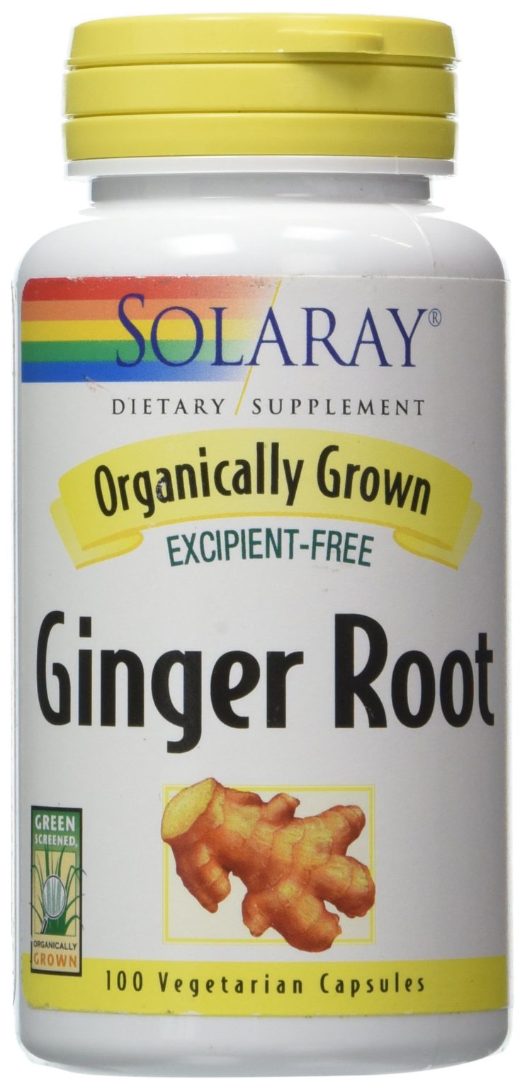 Solaray Organically Grown Ginger Root 540mg | 100 VegCaps - $13.95