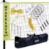 Park & Sun Sports Portable Indoor/Outdoor Badminton Net System with Carrying Bag and Accessories: Professional Series - $42.95