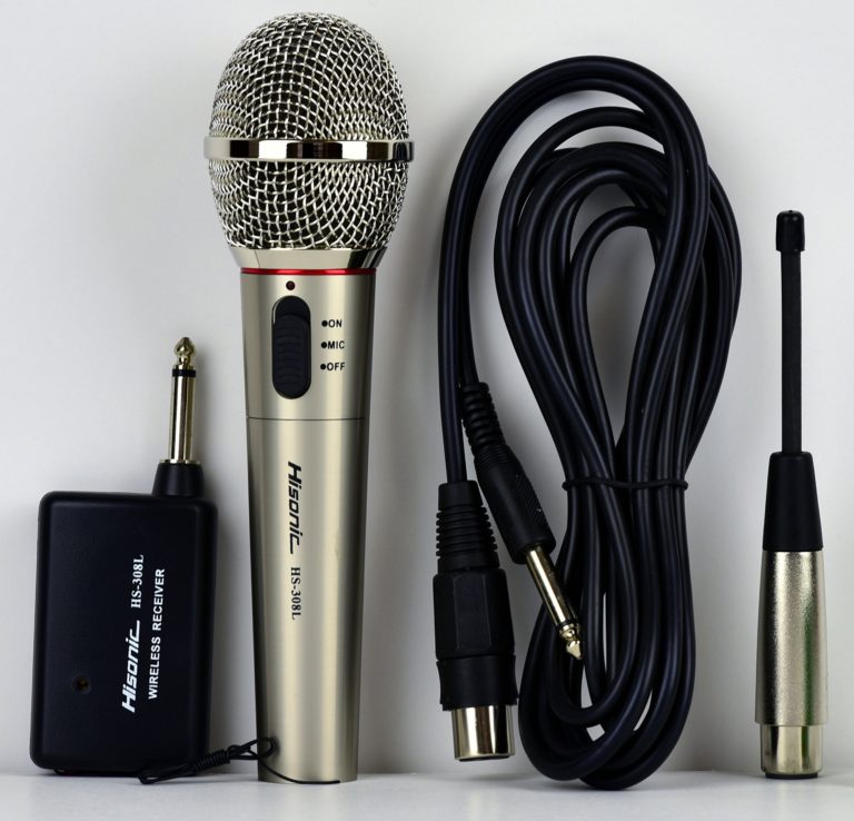 Hisonic HS308L Portable Wireless and Wired 2 in 1 Microphone for Home and Stage Use - $22.95